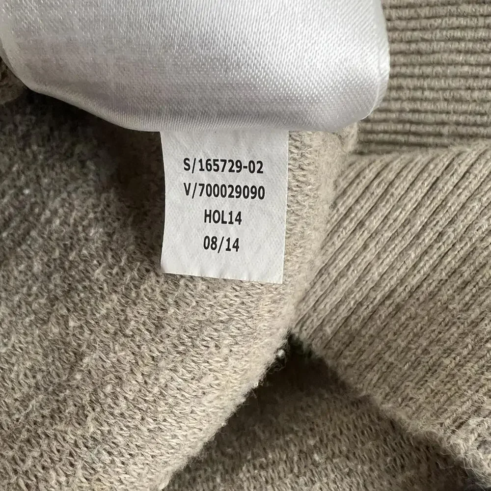 Banana Republic Sweater Mens 2XL Beige Cotton Crewneck Pullover Knit Casual Prep